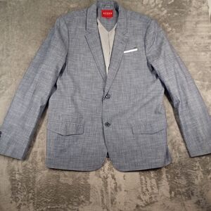 GUESS Men’s Light Blue Textured Blazer Size XXL